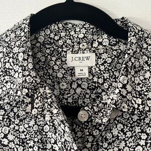 J.Crew Factory ditsy floral button down cotton blouse, EUC